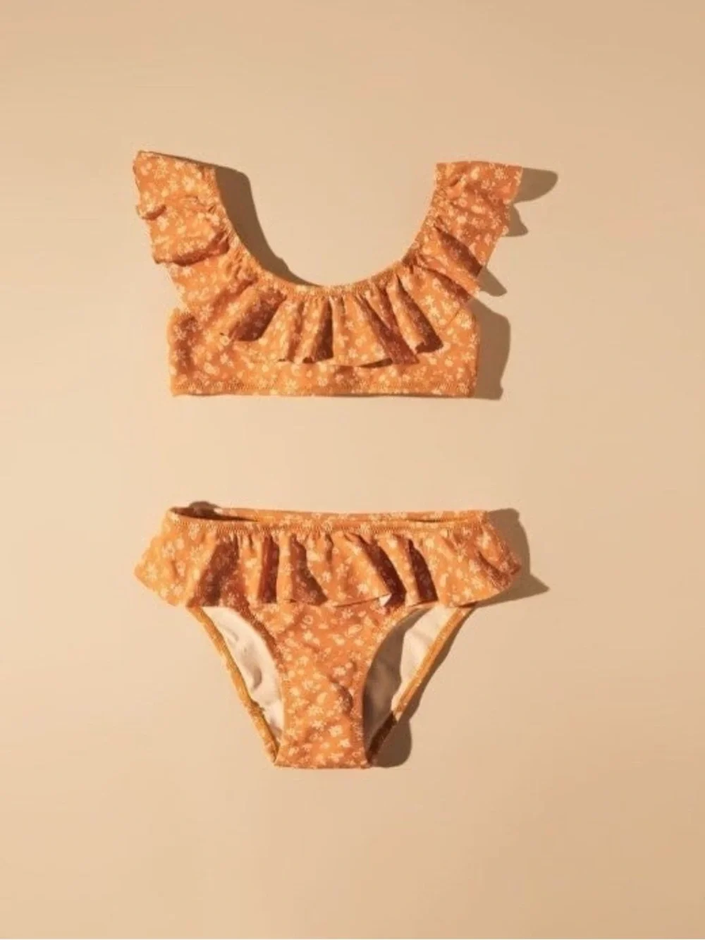 NWOT ZARA Kids Girls Ruffled Floral Bikini Set